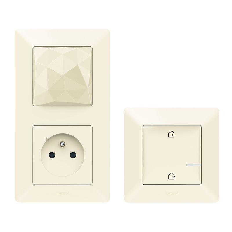 Starter Pack Kit Legrand Smart Valena Life/Allure cu Netatmo, Control Electricitate, App Control, WiFi, Ivoire