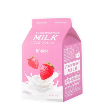Masca pentru ten Milk-strawberry, A'Pieu, Efect hidratant, Efect iluminator, 21 g Masca pentru ten Milk-strawberry, A'Pieu, Efect hidratant, Efect iluminator, 21 g