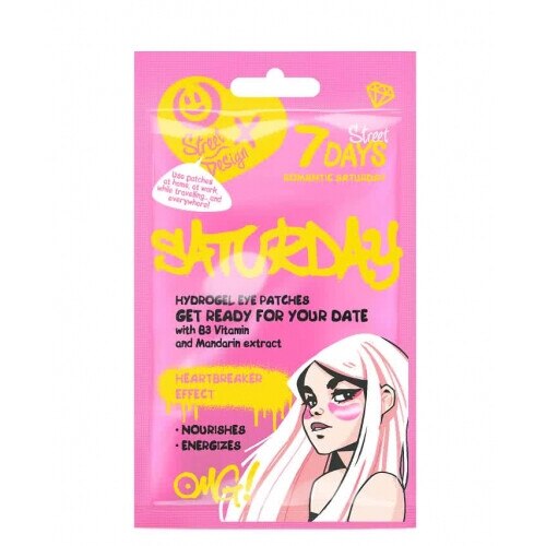 Masca hidrogel Romantic Saturday, 7Days, Vitamina B3, 2,5 g