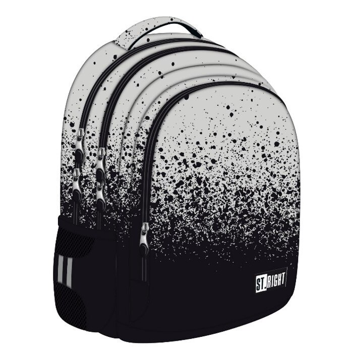 Ghiozdan 3 Compartimente, St.Majewski, Gama St.Right - Reflective Splash BP57