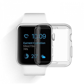 Husa compatibila cu Apple Watch Series 2/3 42 mm Full Tpu 360 ,Transparent Husa compatibila cu Apple Watch Series 2/3 42 mm Full Tpu 360 ,Transparent