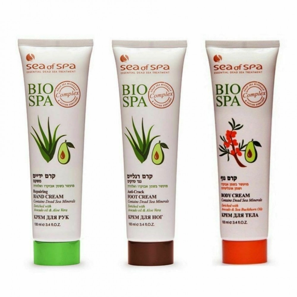 Set de 3 creme pentru Ingrijirea Corpului, Bio Spa, Sea of Spa, 300 ml