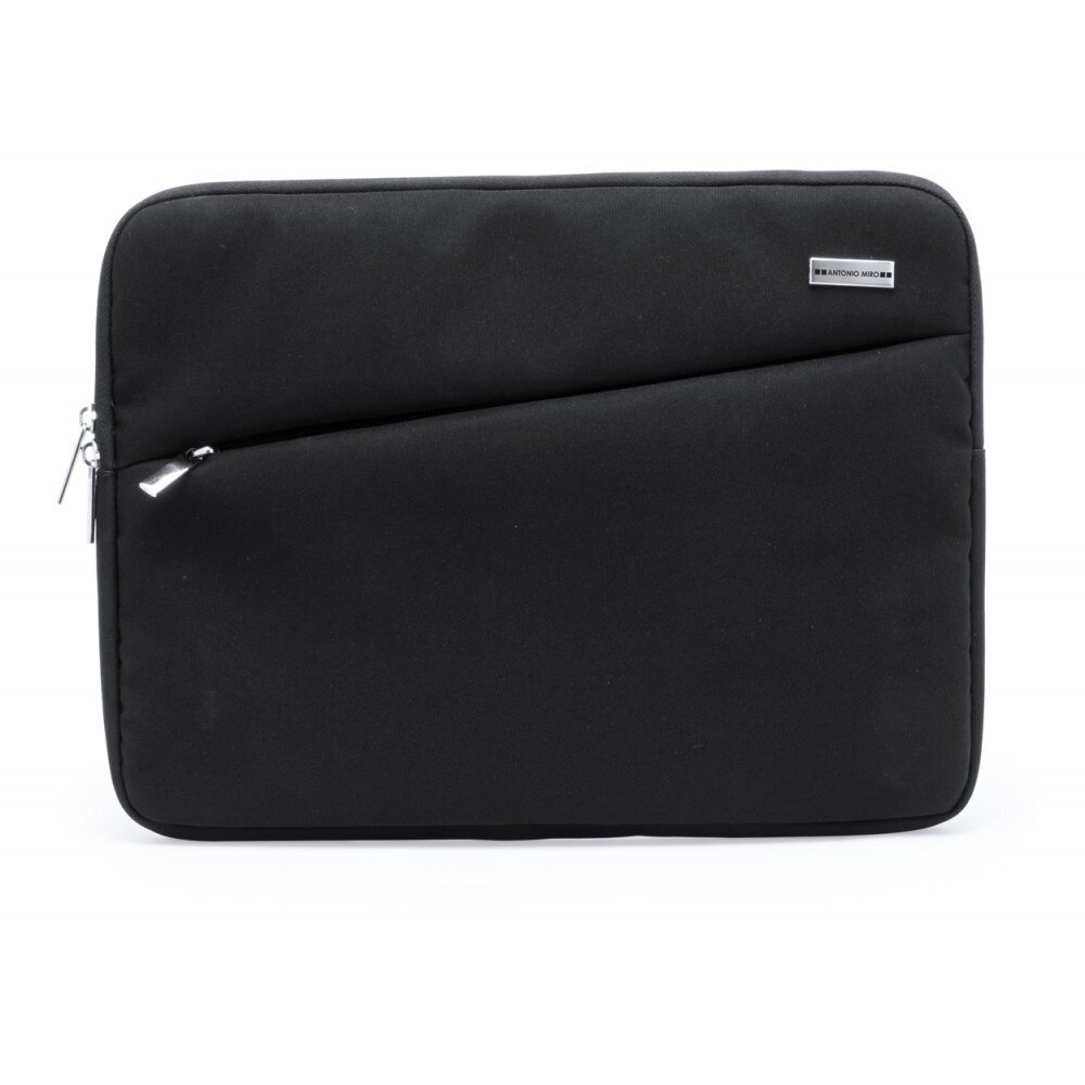 Geanta de documente, 350×260×20 mm, Antonio Miro by AleXer, 20FEB14317, 1680D Poliester, Negru, breloc inclus