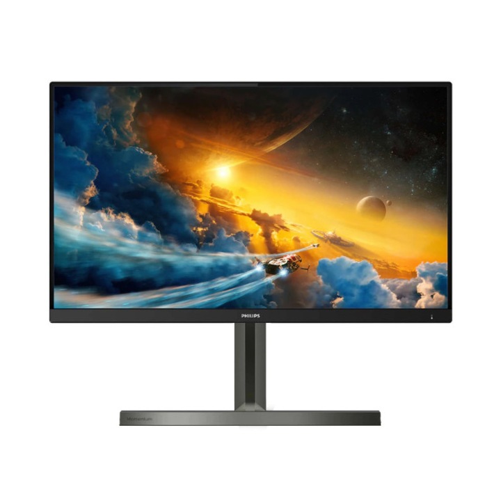 LCD монитор Momentum Philips с Ambiglow 3840 x 2160 при 60 Hz (4K UHD), 27" (68,6 cm) диагонал, IPS технология, W-LED осветление, HDR, стабилизатор, SmartUniformity, черен