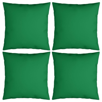 Set de 4 perne decorative pentru gradina, vidaXL, Tesatura, 60 x 60 cm, Verde Set de 4 perne decorative pentru gradina, vidaXL, Tesatura, 60 x 60 cm, Verde