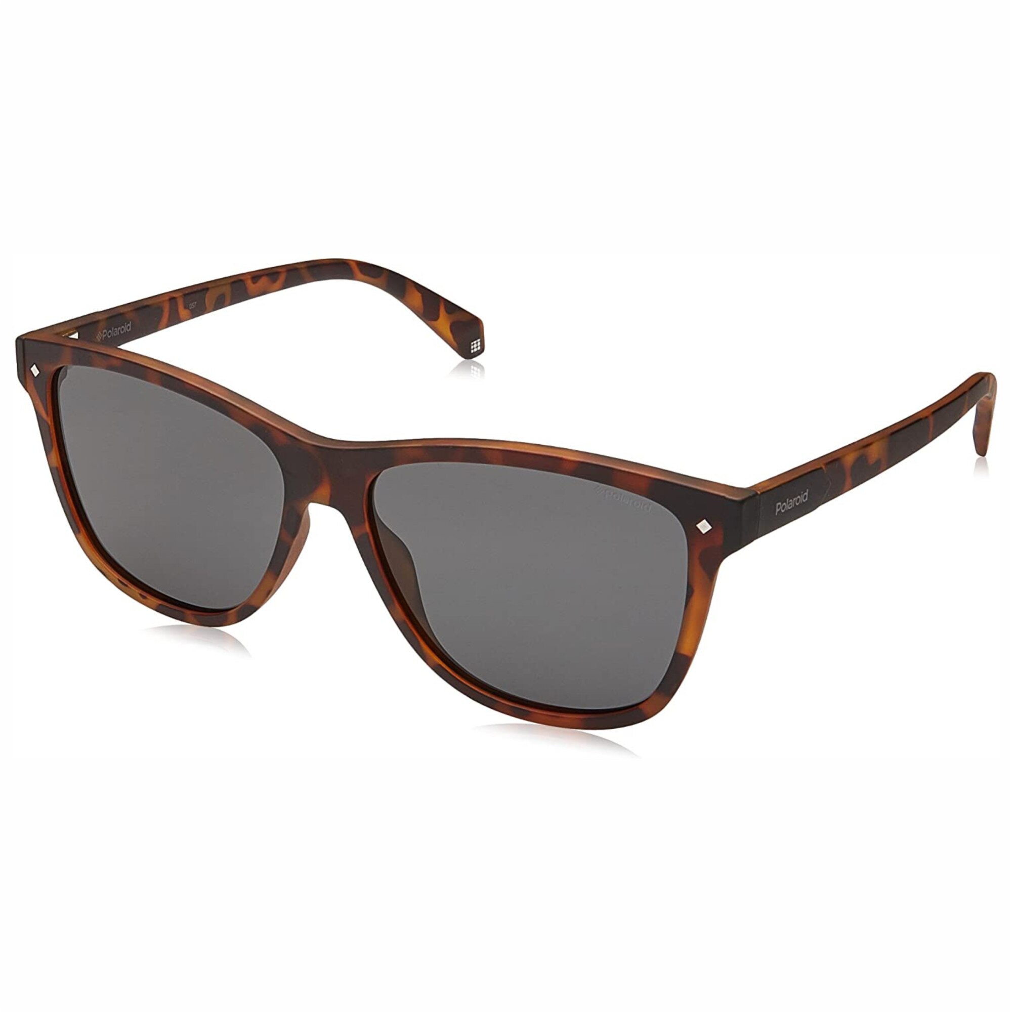 Ochelari de soare barbati Polaroid Rectangular Matte Havana/Grey Polarized PLD6035/S N9P/M9