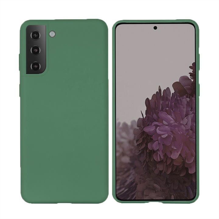 Matt Optim Ultra Protection szilikon tok Samsung Galaxy S21-hez, zöld