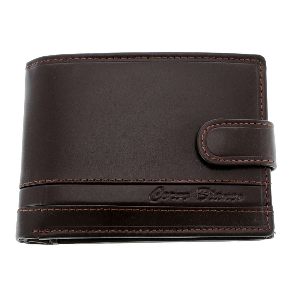 Portofel Piele Corvo Bianco Maro 9x12 cm