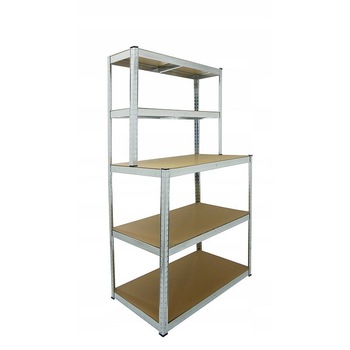 Raft metalic 180x100x30/60 cm, ProCart, 5 nivele placi MDF Raft metalic 180x100x30/60 cm, ProCart, 5 nivele placi MDF