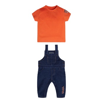 Compleu baieti Guess, bleumarin cu portocaliu, 12 luni Compleu baieti Guess, bleumarin cu portocaliu, 12 luni