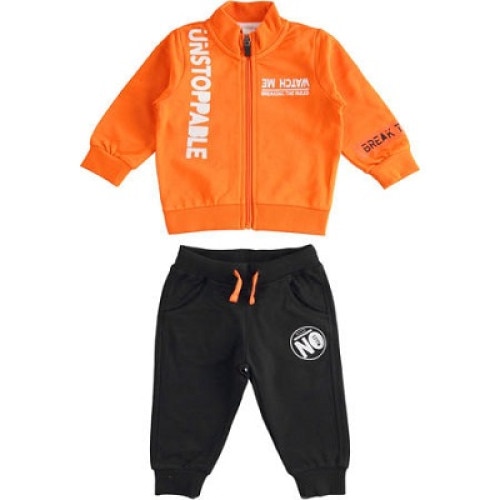 Compleu sport baieti Ido portocaliu cu negru