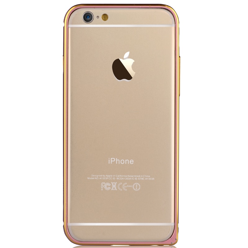Bumper Devia Aluminium compatibil cu iPhone 6, Roz