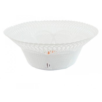 Cos paine, dantelat, 25cm X 10cm, Plastic polietilena, Alb Cos paine, dantelat, 25cm X 10cm, Plastic polietilena, Alb