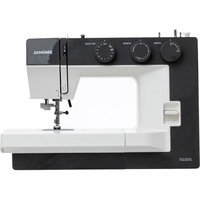 Masina de cusut electromecanica JANOME 1522DG, 25 Programe, 860 Imp/Min, 60W, Alb/Gri