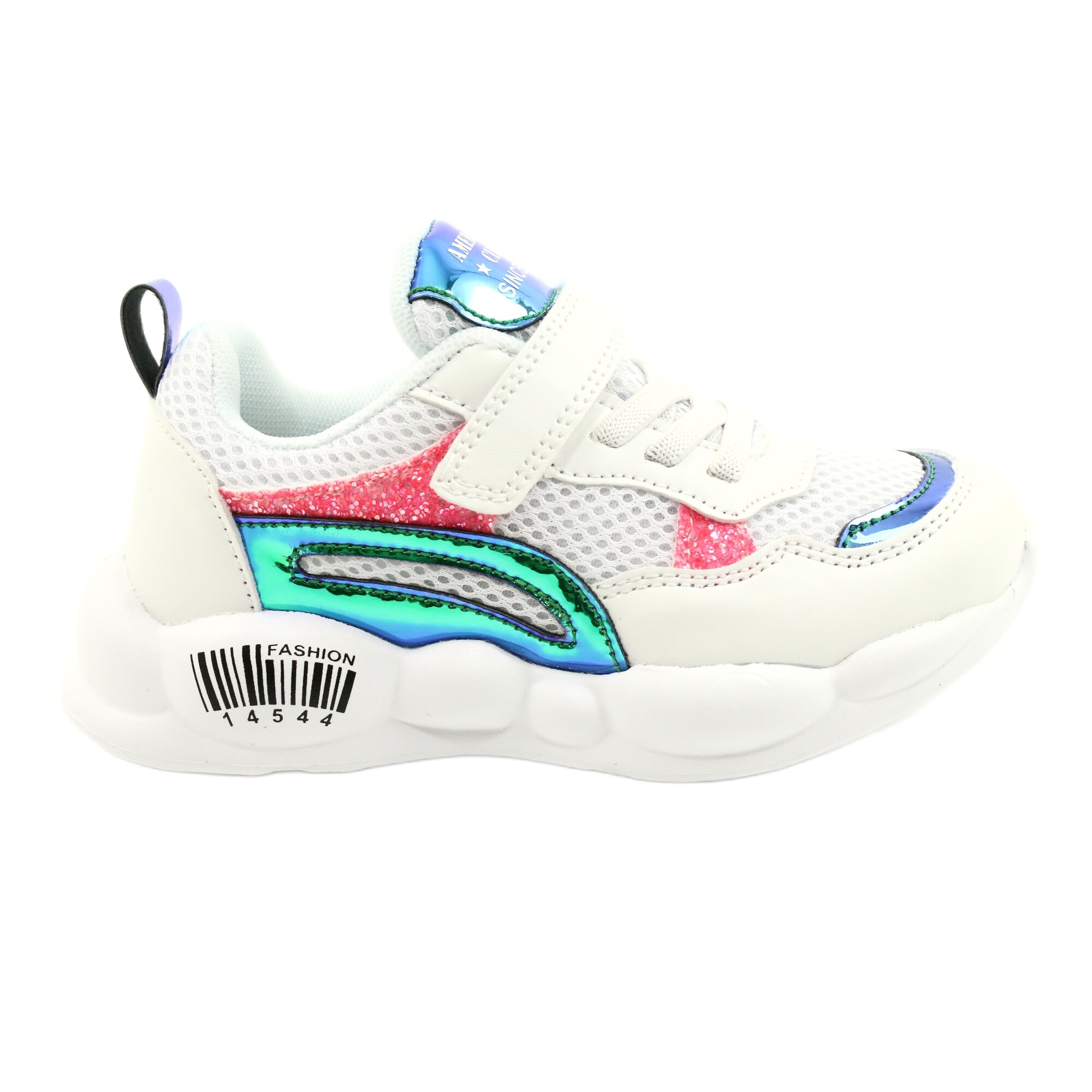 Pantofi copii American Club, BM108204, Alb