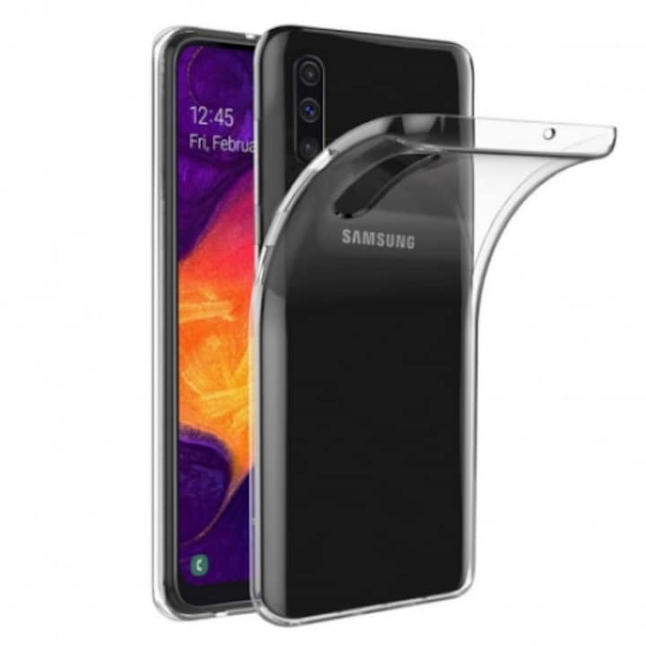 Комплект протектори за SAMSUNG Galaxy A50 / A50s / A30s - ултра тънък 0,5 мм (прозрачен) + 5D стъклен филм за SAMSUNG Galaxy A50 / A50s (черен) пълно лепило