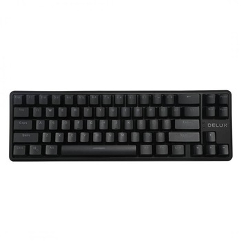 Tastatura gaming mecanica Delux KM32, conexiune USB si Wireless, iluminat RGB, 2000 mAh, Bluetooth 5.0, Negru Tastatura gaming mecanica Delux KM32, conexiune USB si Wireless, iluminat RGB, 2000 mAh, Bluetooth 5.0, Negru