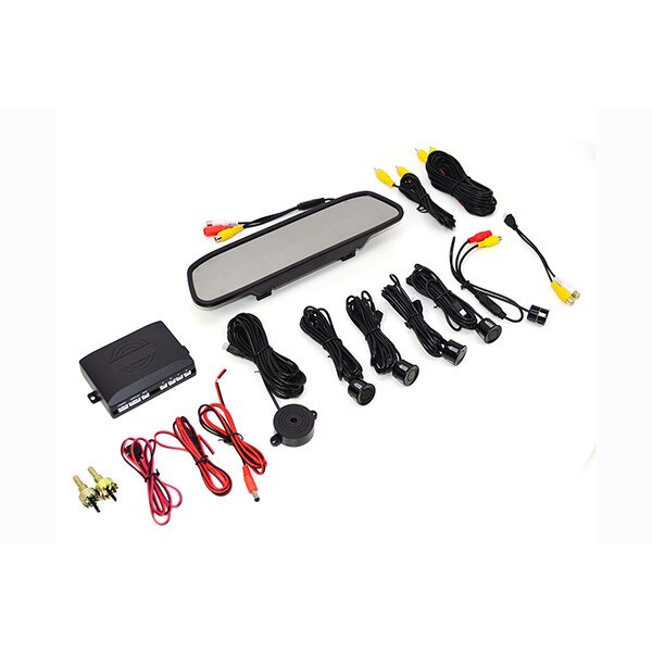 Senzori parcare cu afisaj in oglinda si camera mers inapoi