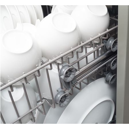 Masina de spalat vase Hansa ZIM655H, 12 seturi, 5 programe, Clasa E, 60 cm, Alb