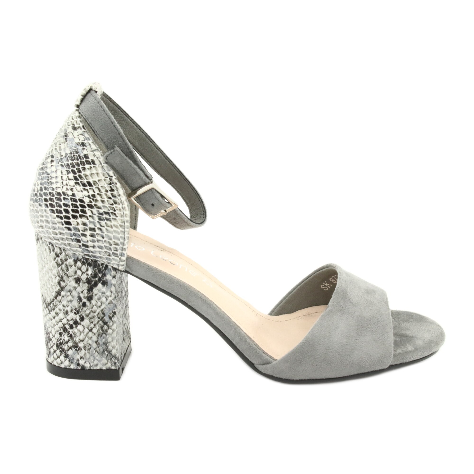 Sandale femei Sergio Leone, BM79629, Gri, 40 EU
