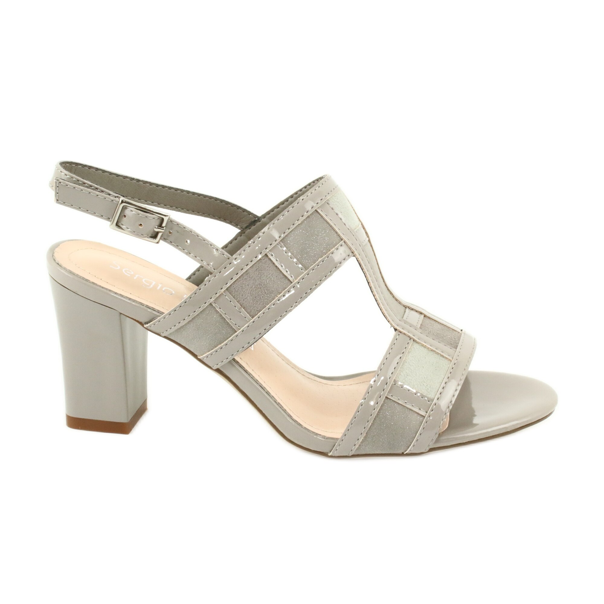 Sandale femei Sergio Leone, BM84817, Gri, 38 EU