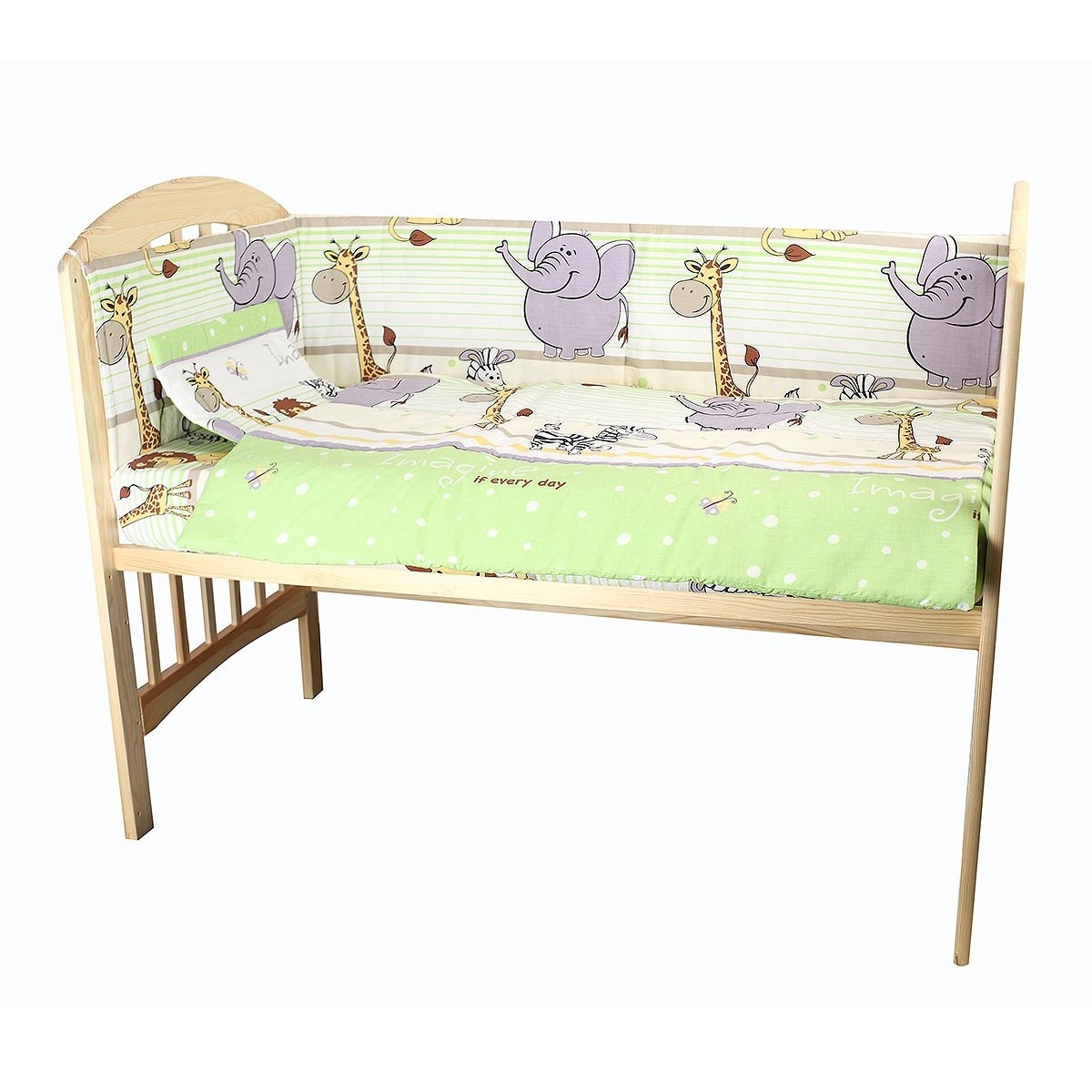 Set 2 aparatori, Safari verde, 180 X 30 cm