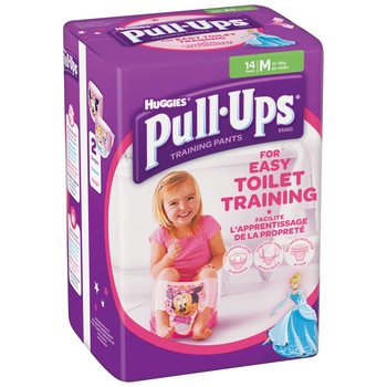 Scutece-chilotel Huggies Pull-Ups 5/M, Girl, 11-18kg, 14 buc Scutece-chilotel Huggies Pull-Ups 5/M, Girl, 11-18kg, 14 buc