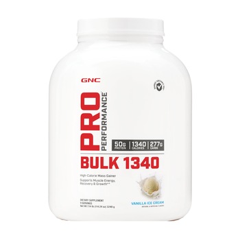 GNC Pro Performance® Bulk 1340, Proteina din Zer, cu Aroma Vanilie, 3240 g GNC Pro Performance® Bulk 1340, Proteina din Zer, cu Aroma Vanilie, 3240 g