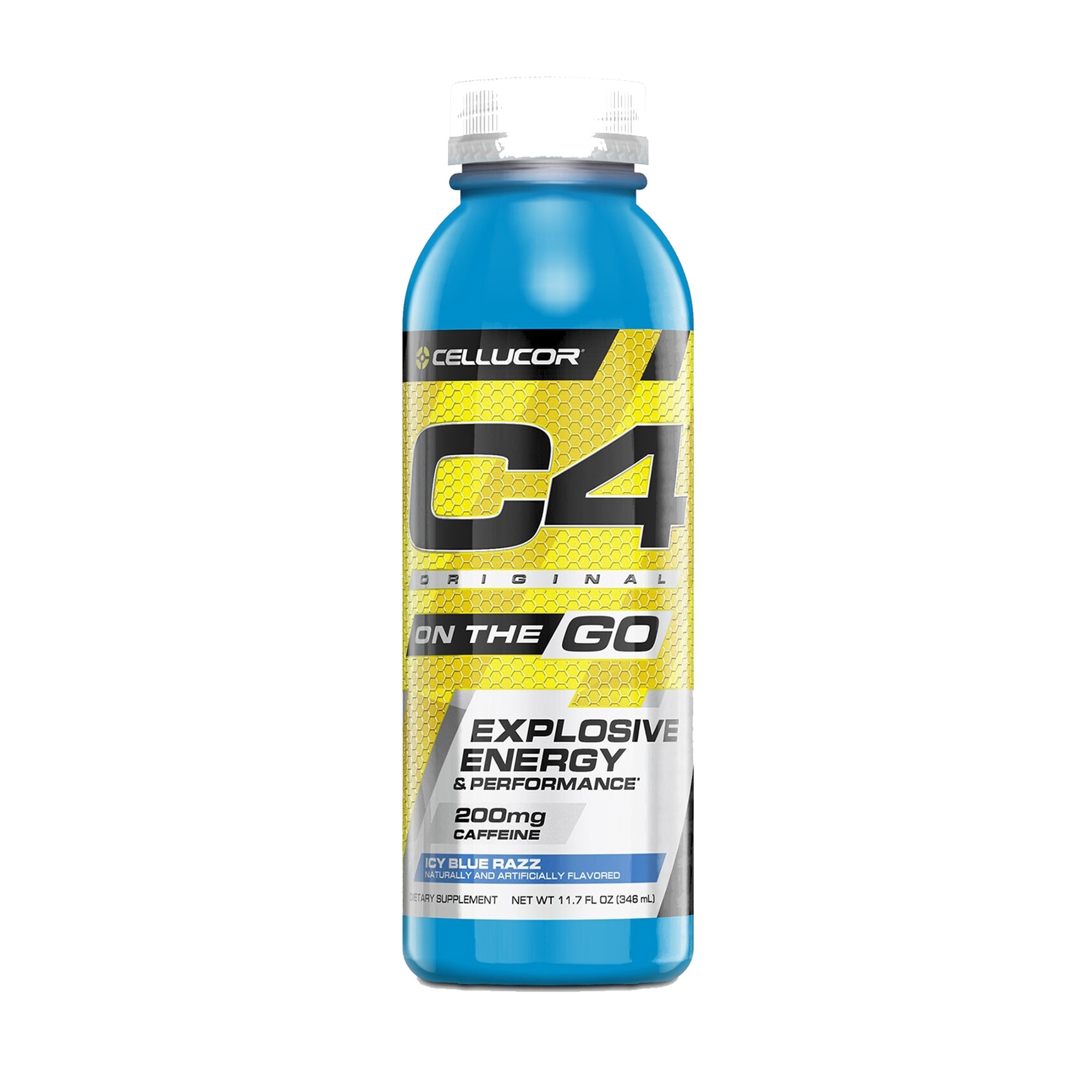 Cellucor® C4® Original On The Go, Formula Pre-Workout, cu Aroma Ice Blue Razz, 355 ml