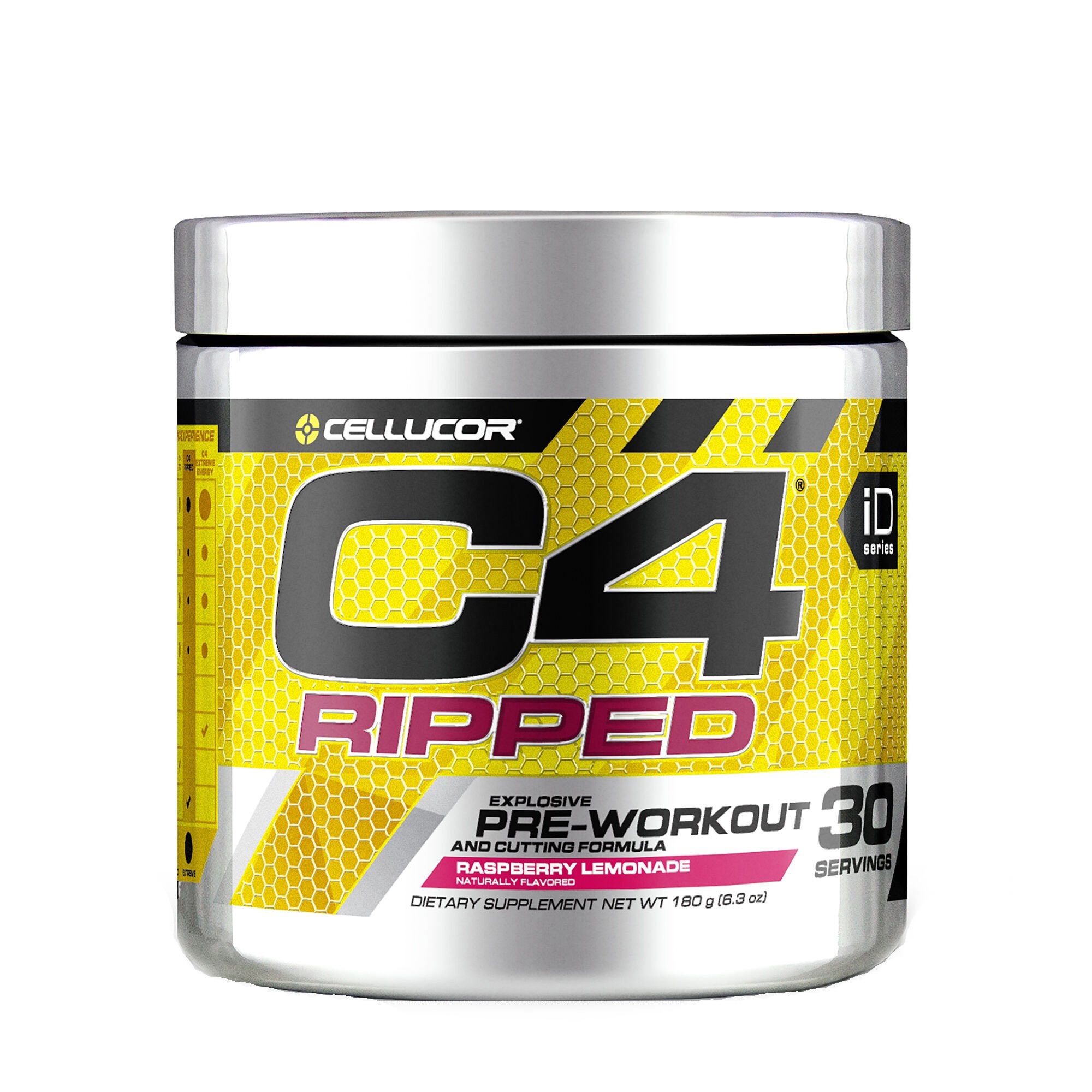Cellucor® C4® Ripped, Formula Pre-Workout, cu Aroma de Limonada cu Zmeura, 180 g