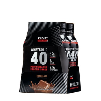GNC AMP Wheybolic 40, Shake Proteic RTD cu Aroma de Ciocolata, 414 ml GNC AMP Wheybolic 40, Shake Proteic RTD cu Aroma de Ciocolata, 414 ml