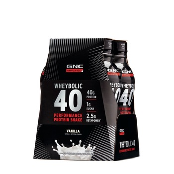 GNC AMP Wheybolic 40, Shake Proteic RTD cu Aroma de Vanilie, 414 ml GNC AMP Wheybolic 40, Shake Proteic RTD cu Aroma de Vanilie, 414 ml