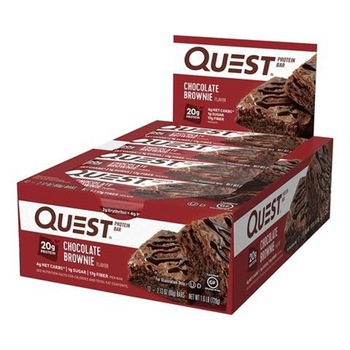 Baton Proteic Quest®, aroma de prajitura cu ciocolata, 12 batoane x 60g Baton Proteic Quest®, aroma de prajitura cu ciocolata, 12 batoane x 60g