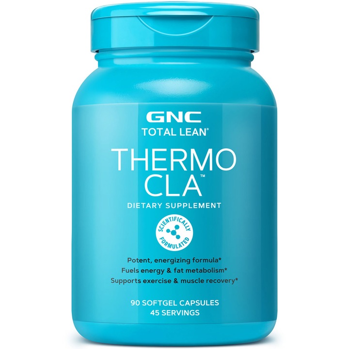 GNC Total Lean® Thermo CLA™, Acid Linoleic Conjugat, Formula Energizanta, 90 cps