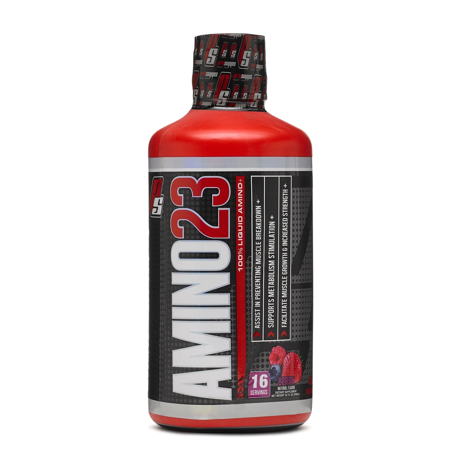 Pro Supps™ PSXXIII Liquid Amino™, Aminoacizi Lichizi, cu Aroma de Fructe de Padure, 946 ml