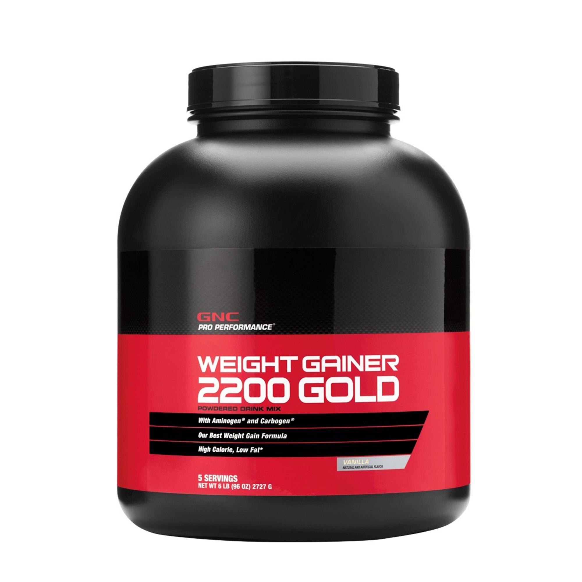 GNC Pro Performance Weight Gainer 2200, Formula Proteica Pentru Crestere In Greutate, cu Aroma de Vanilie, 2727 g