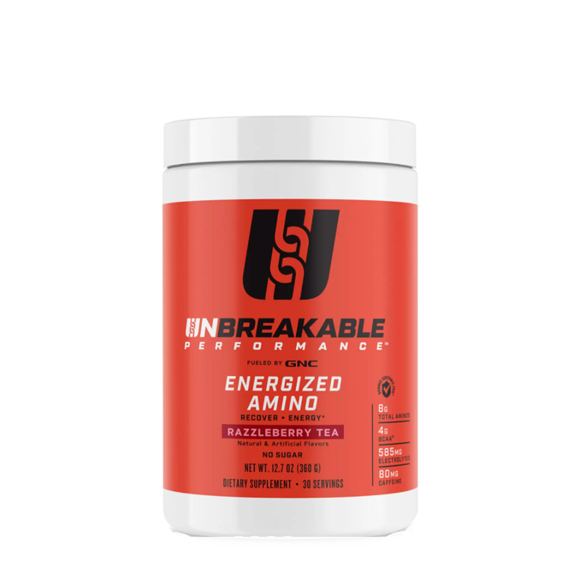 GNC Unbreakable Performance™ Energized Amino cu Aroma de Ceai de Fructe de Padure, 360 g