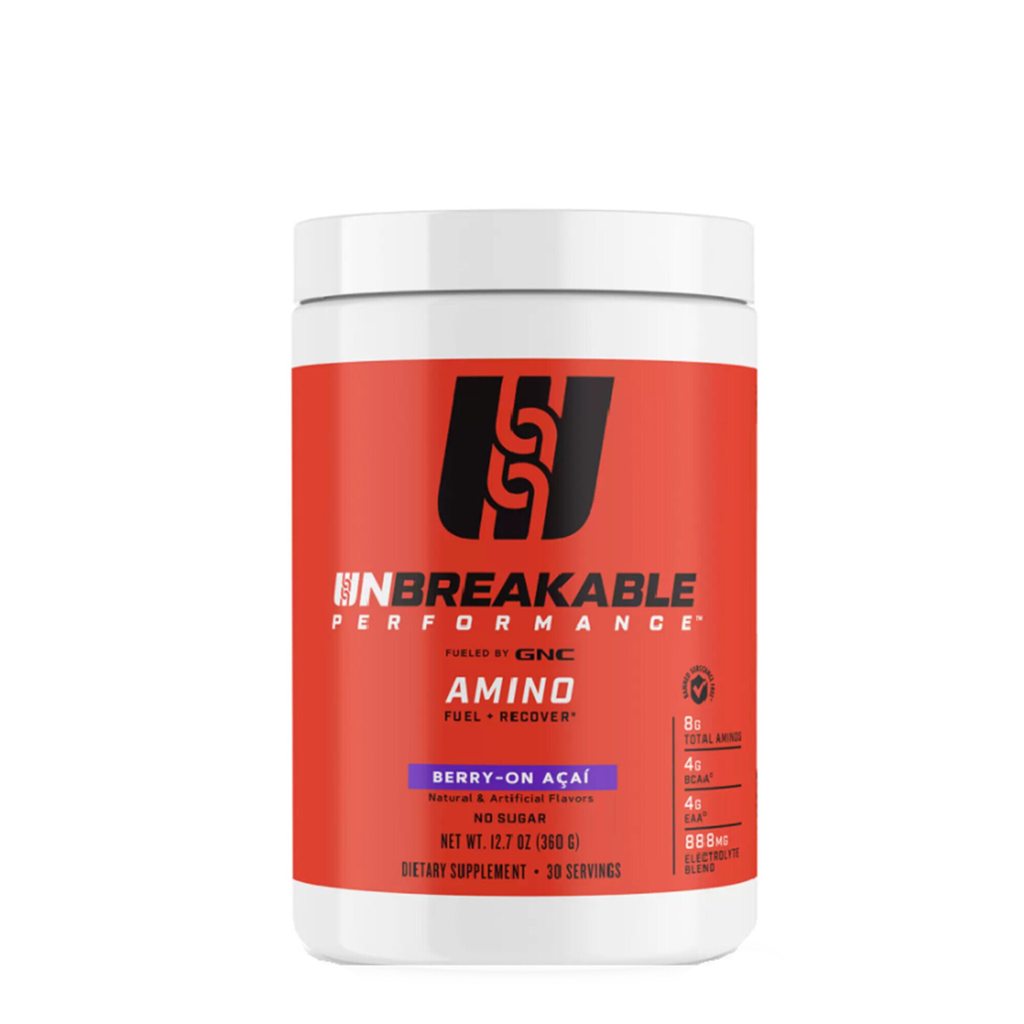 GNC Unbreakable Performance™ Amino cu Aroma de Acai si Fructe de Padure, 360 g