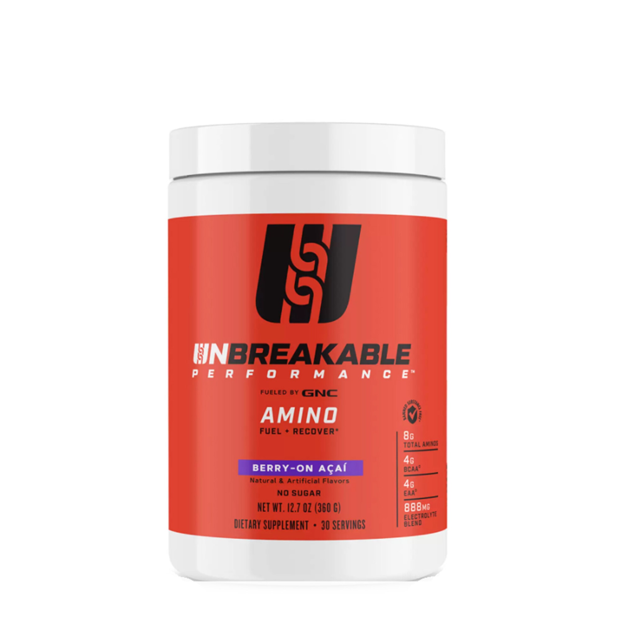 GNC Unbreakable Performance™ Amino cu Aroma de Fructe de Padure, 360 g