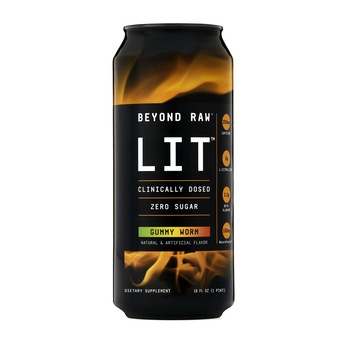GNC Beyond Raw® LIT™ On The Go Gummy Worm, Bautura Pre-Workout RTD, 473 ml GNC Beyond Raw® LIT™ On The Go Gummy Worm, Bautura Pre-Workout RTD, 473 ml