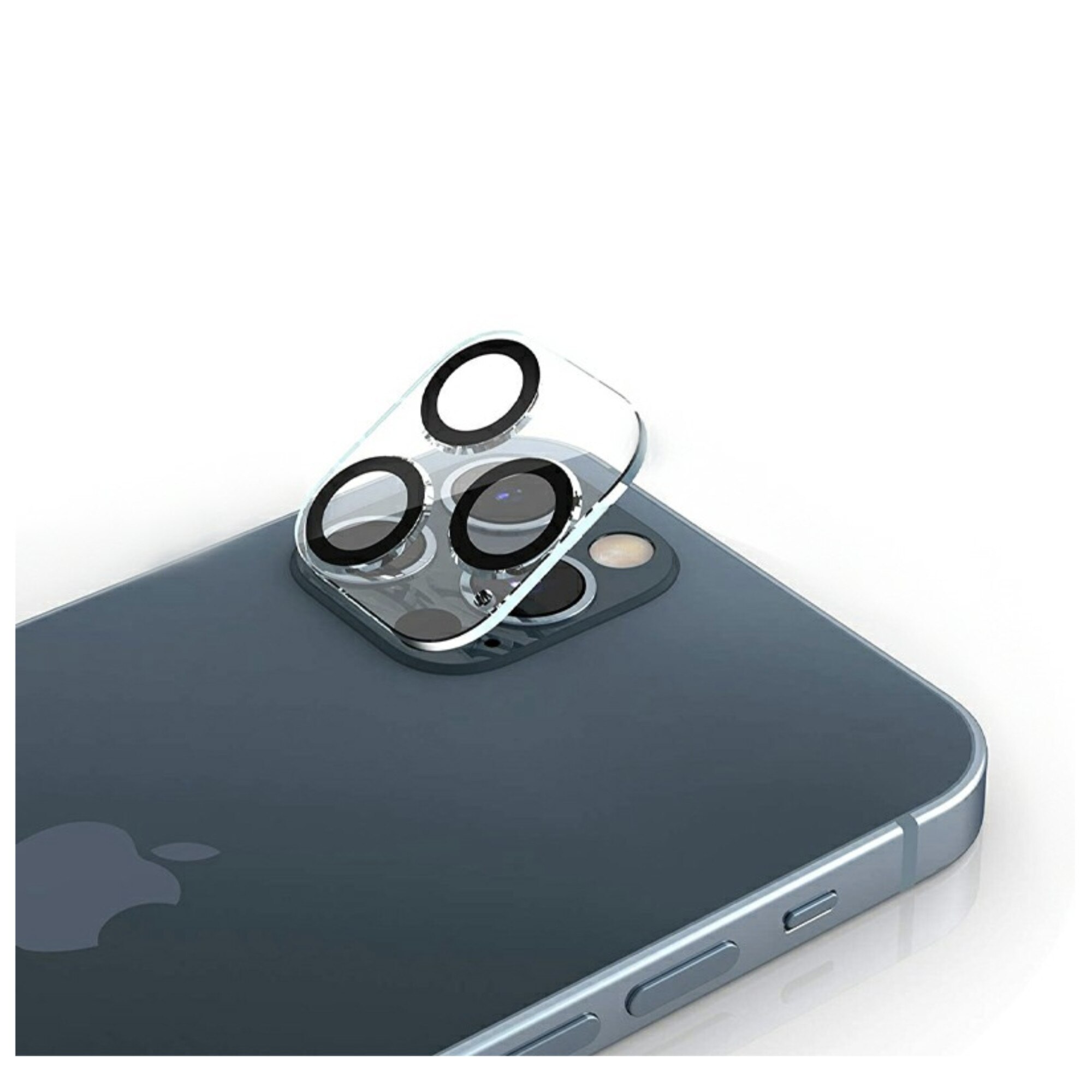 Folie de protectie Sticla securizata 10H, pentru camera spate, compatibila cu iPhone 12 Pro, Transparenta, BBL2169