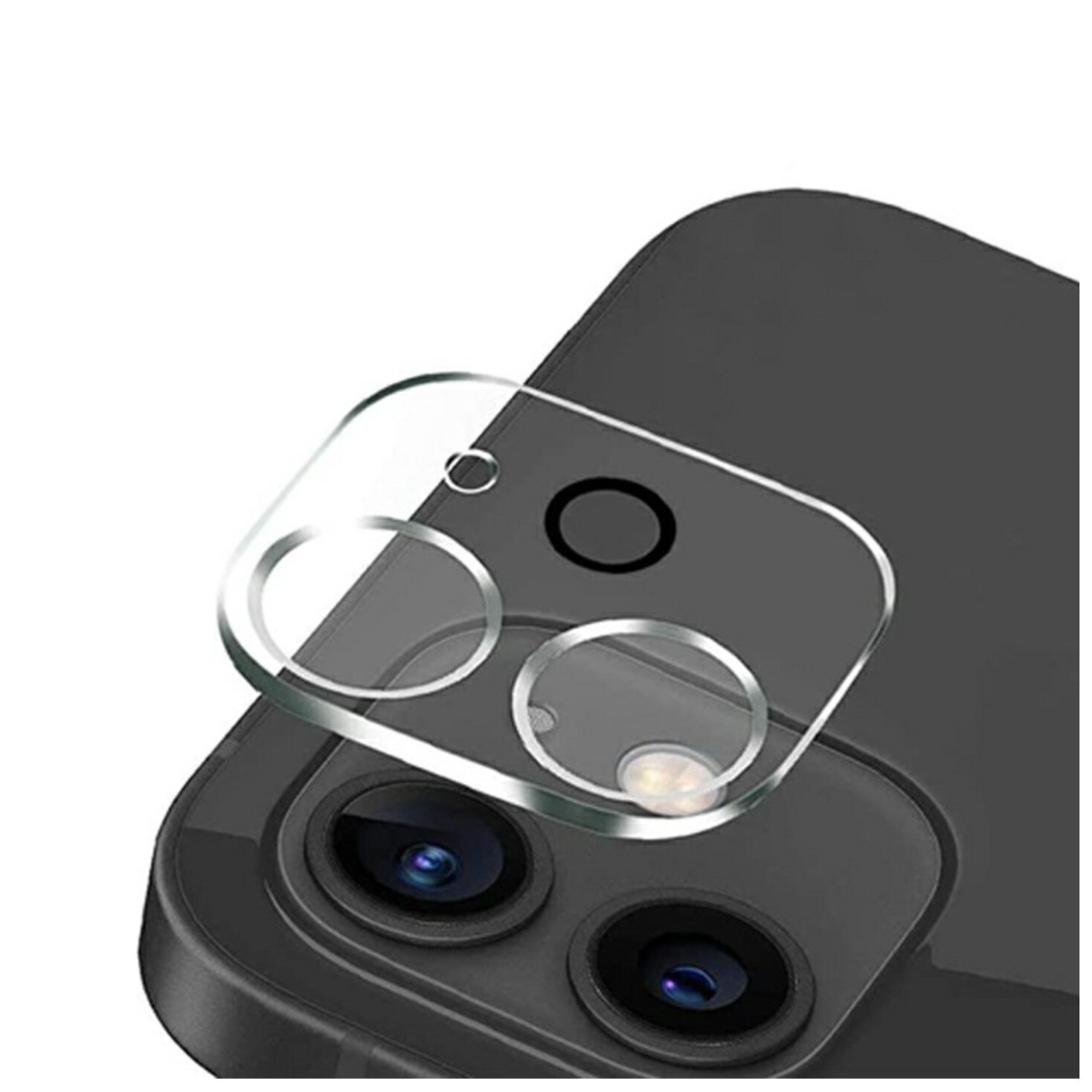 Folie de protectie Sticla securizata 10H, pentru camera spate, compatibila cu iPhone 12 Mini, Transparenta, BBL2171