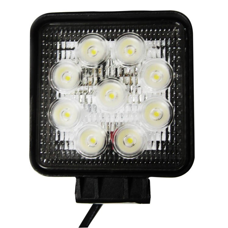 Proiector auto Real Parts Olanda, 12V, 9 LED-uri, 27W, 106x106x60mm, carcasa metalica, 1 buc