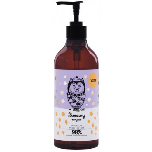 Sapun lichid natural, Yope, Extract de vanilie si nucsoara, Efect reparator si hidratant, 500 ml