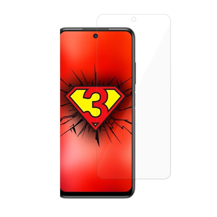 Folie protectie transparenta 3MK Flexible Glass compatibila cu Xiaomi Poco M3 Pro 5G / Redmi Note 10 5G