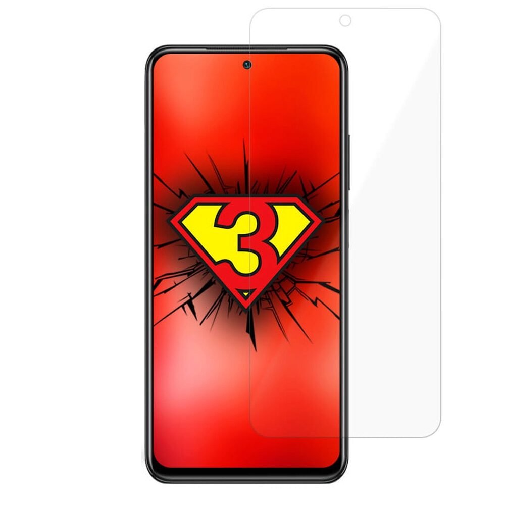Folie Protectie Sticla Flexibila 3MK pentru Xiaomi Redmi Note 10, Structura Incasabila, 7H, 0.3 mm, Transparenta