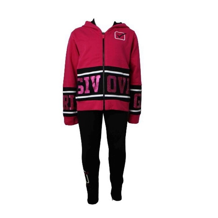 Trening fete Givova,model T0044,Fucsia/Negru, Marime 16 ani