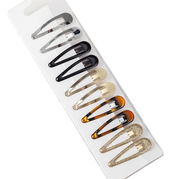 Set 10 agrafe pentru par Pili-Paradise, Metalice, Multicolor Set 10 agrafe pentru par Pili-Paradise, Metalice, Multicolor