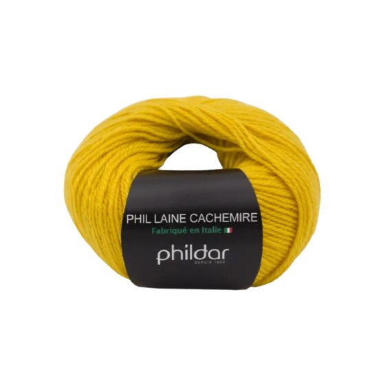 Fir pentru impletit Phil Laine Cashmere Gold, lungime 100 metri
