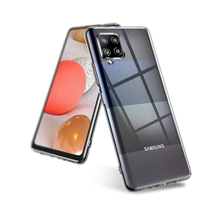 Кейс за телефон Samsung Galaxy M42 5G - прозрачен силиконов калъф